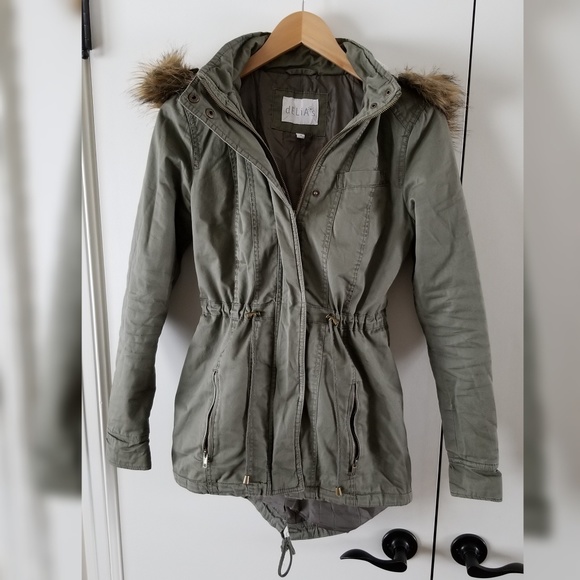 dELiA*s Jackets & Blazers - dELiA*s || Army Green Winter Coat